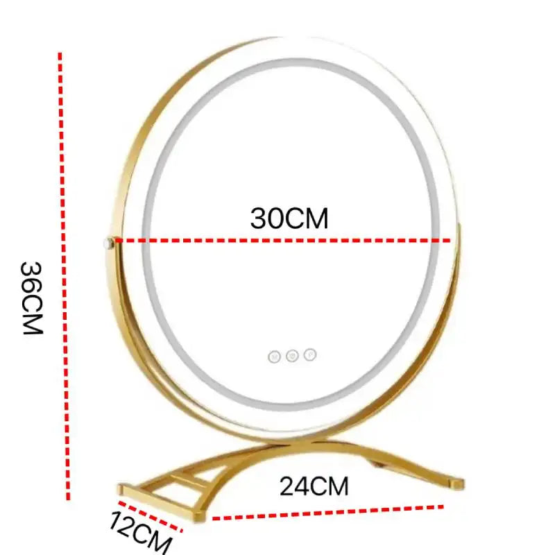 Lighted Vanity Round Makeup Mirror with LED Lights