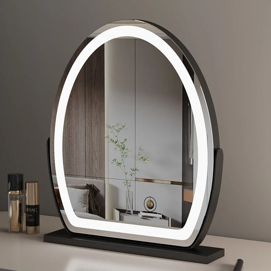 LED Vanity Mirror with Touch Sensor – Dimmable 3-Color Lighted Makeup Mirror for Bedroom