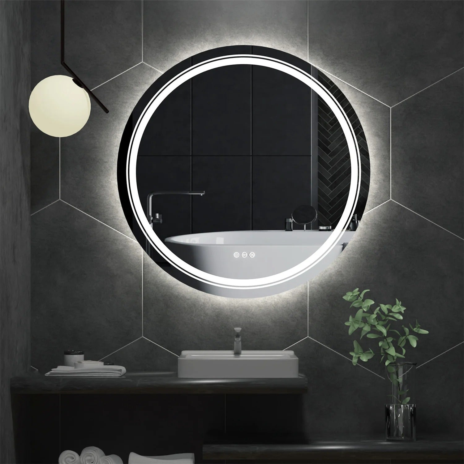 Double Light Vanity Mirror