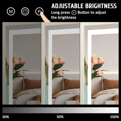 Cloud-Shaped LED Vanity Mirror with Dimmable Lights, 3 Touch Modes & 360° Rotation – LED Makeup Mirror