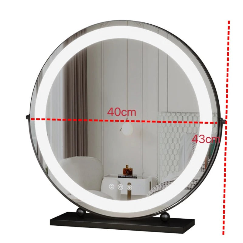 Portable LED Makeup Mirror with 15X Magnification – Travel-Friendly Vanity Compact, Perfect Gift for Women