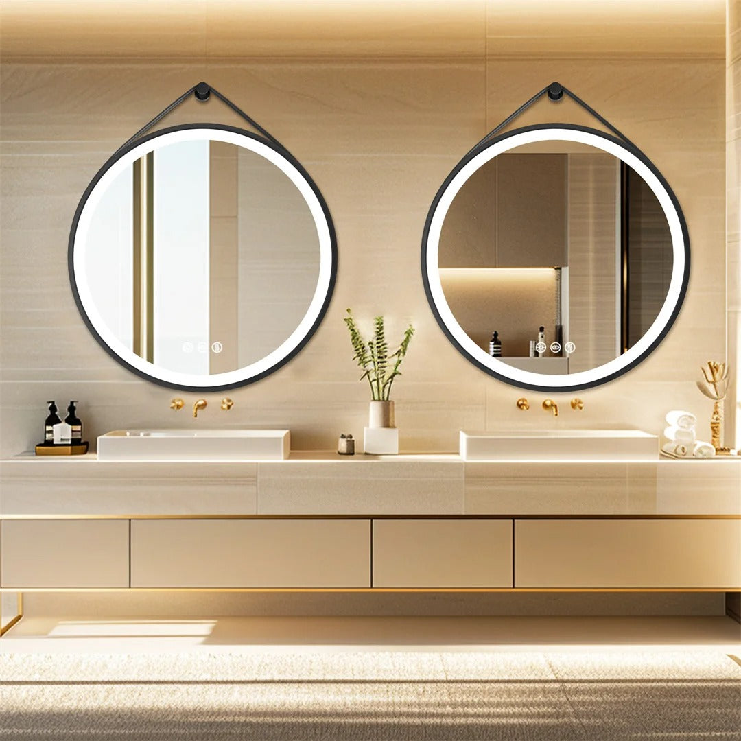 Round Bathroom Mirrors with Lights | Modern & Anti-Fog Circular Designs