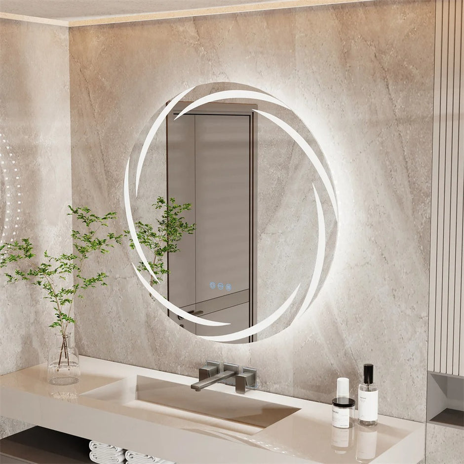 LED Bathroom Mirrors, Smart Illuminated Bathroom Mirror With Lights ...
