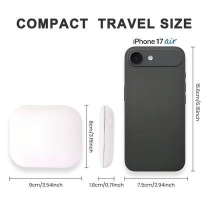 LED Travel Makeup Mirror with 10X Magnification & 3-Colour Lighting