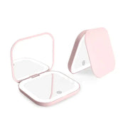 LED travel makeup mirror
