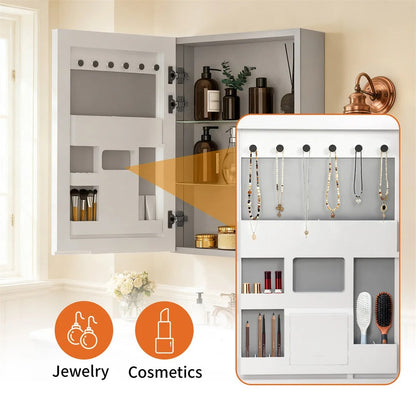 Bathroom Mirror Cabinet with Soft-Close Door, 50x70cm Shaving Cabinet