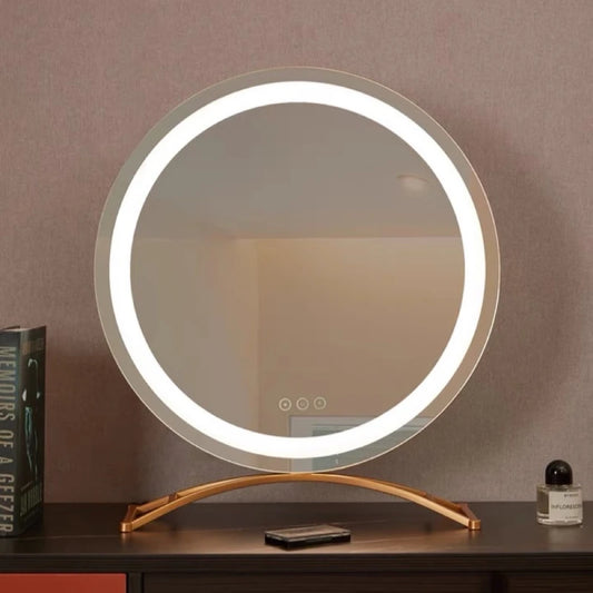 Lighted Vanity Round Makeup Mirror with LED Lights