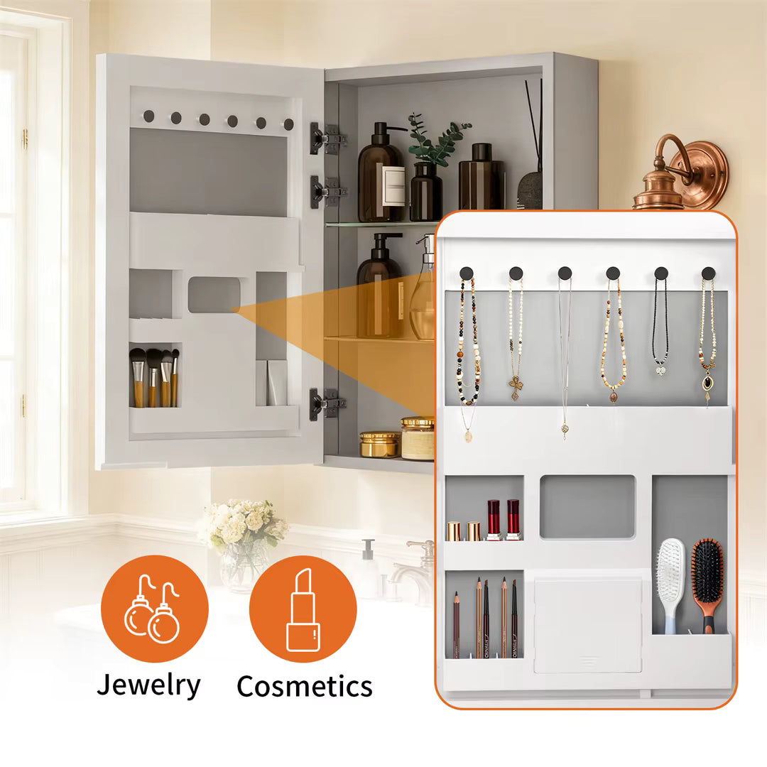 Bathroom Mirror Cabinet with Soft-Close Door, 50x70cm Shaving Cabinet