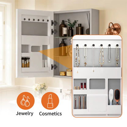Bathroom Mirror Cabinet with Soft-Close Door, 50x70cm Shaving Cabinet
