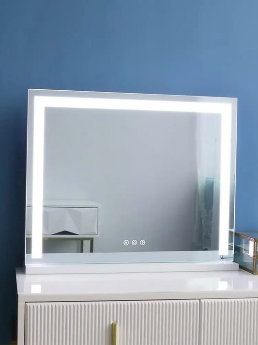 Large Vanity Mirror with Dimmable LED Lights - Lighted Makeup Mirror for Dressing Table