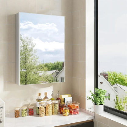 Bathroom Mirror Cabinet with Soft-Close Door, 50x70cm Shaving Cabinet