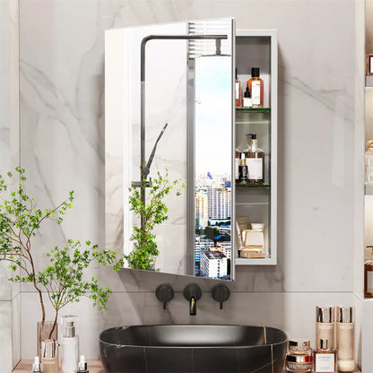 Bathroom Medicine Cabinet with Double Sided Mirror