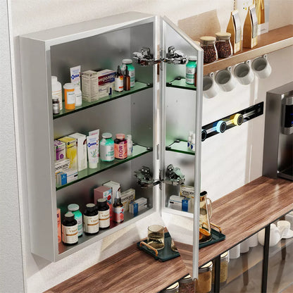 Bathroom Medicine Cabinet with Double Sided Mirror