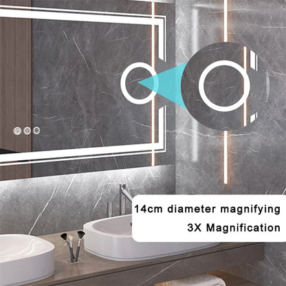 120cm x 60cm LED Mirror with 3X Magnifying 3 Colors